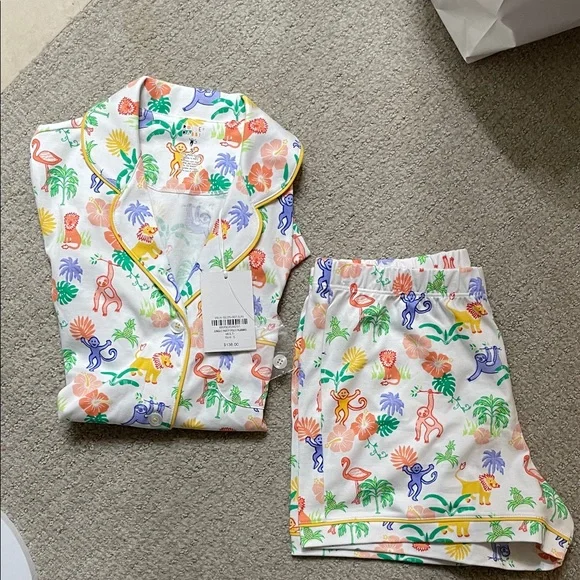 Roller Rabbit Jungle Party Polo Pajamas - Picture 4 of 5